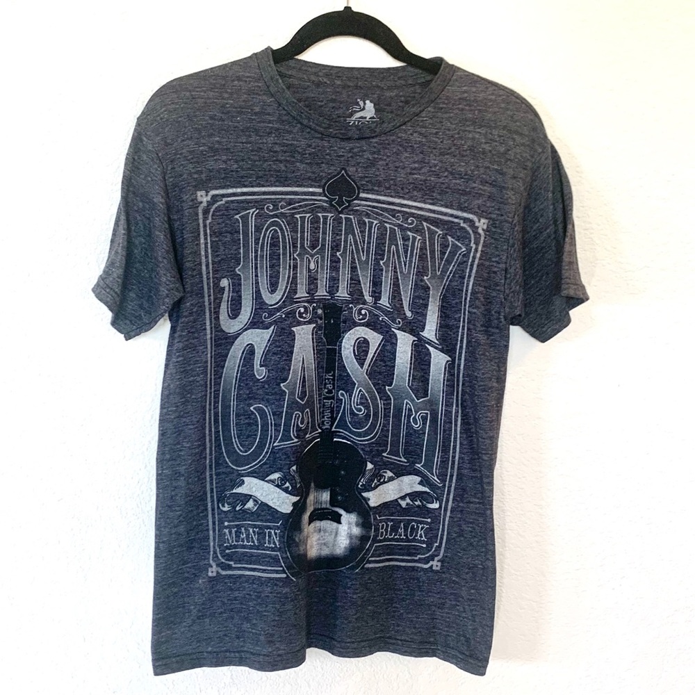 Johnny Cash Soft Band Tee - Man In Black